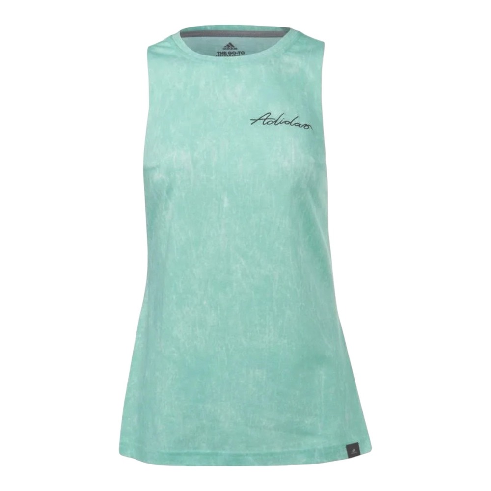 Adidas Summer Wash MT Tank Top DV0502 Women‎ Aqua Blue Tie Dye Size M